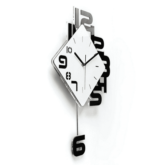 Modern Swing Hanging Quartz Clock Nordic Style Wall Pendulum Clock Silent