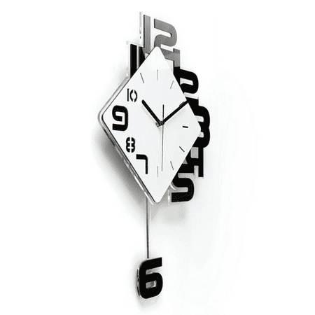 Modern Swing Hanging Quartz Clock Nordic Style Wall Pendulum Clock Silent