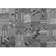thumbnail image 1 of Ahgly Company Indoor Rectangle Patchwork Gray Transitional Area Rugs, 2' x 3', 1 of 1