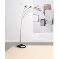 thumbnail image 2 of Kayd 92-inch Arc 5-light Dome Shade Metal Floor Lamp Chrome, 2 of 3