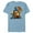 Ocean Blue, variant on Beauty and the Beast Men's T-Shirt- Short Sleeve Blended T-Shirt for Adults - Customized-Denim Snow Heather