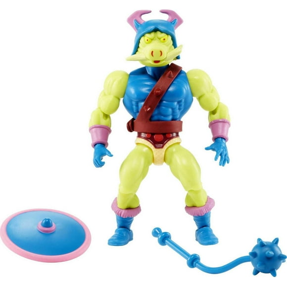 Masters of the Universe Origins 5.5-in Action Figure Pighead, Battle Figures for Storytelling Play and Display