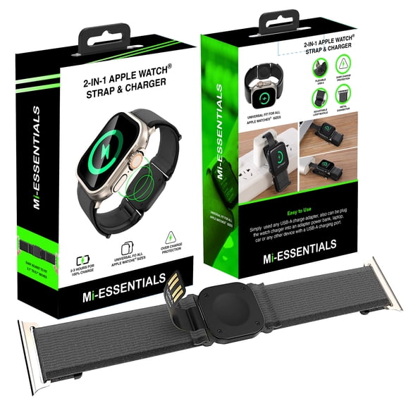 Mi TAG Ultimate 2-in-1 Apple Watch Band with Built-in MagSafe Charger, Apple Watch charger band