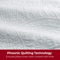 thumbnail image 5 of Mellanni Decorative Throw Pillow Covers with Pinsonic Quilt Stitching, 16x16, White, 2 Count, 5 of 6