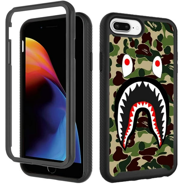 Fybto Case For Iphone 6 Plus 6s Plus, Iphone 8 Plus Cool Camo Case, Iphone 7 Plus Cases For Boys Girls Design Shockproof Rugged Dual Layer Bumper Full