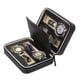 thumbnail image 2 of Estuche de Viaje de Almacenamiento de Caja de Reloj de 2 Piezas de Cuero Sintético con Cierre de Cremallera de 4 Ranuras Zulema Caja de la caja de almacenamiento del reloj, 2 of 8