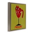 thumbnail image 3 of Stupell Industries Meowbec Cat Wine Animals Painting Brown Floater Framed Canvas Art Print Wall Art, 25 x 25, 3 of 9