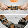 thumbnail image 6 of Mens Ratchet Belt,Leather Adjustable Slide Belt For Gift Mens Dress Casual 1 3/8",Size Adjustable, 6 of 8