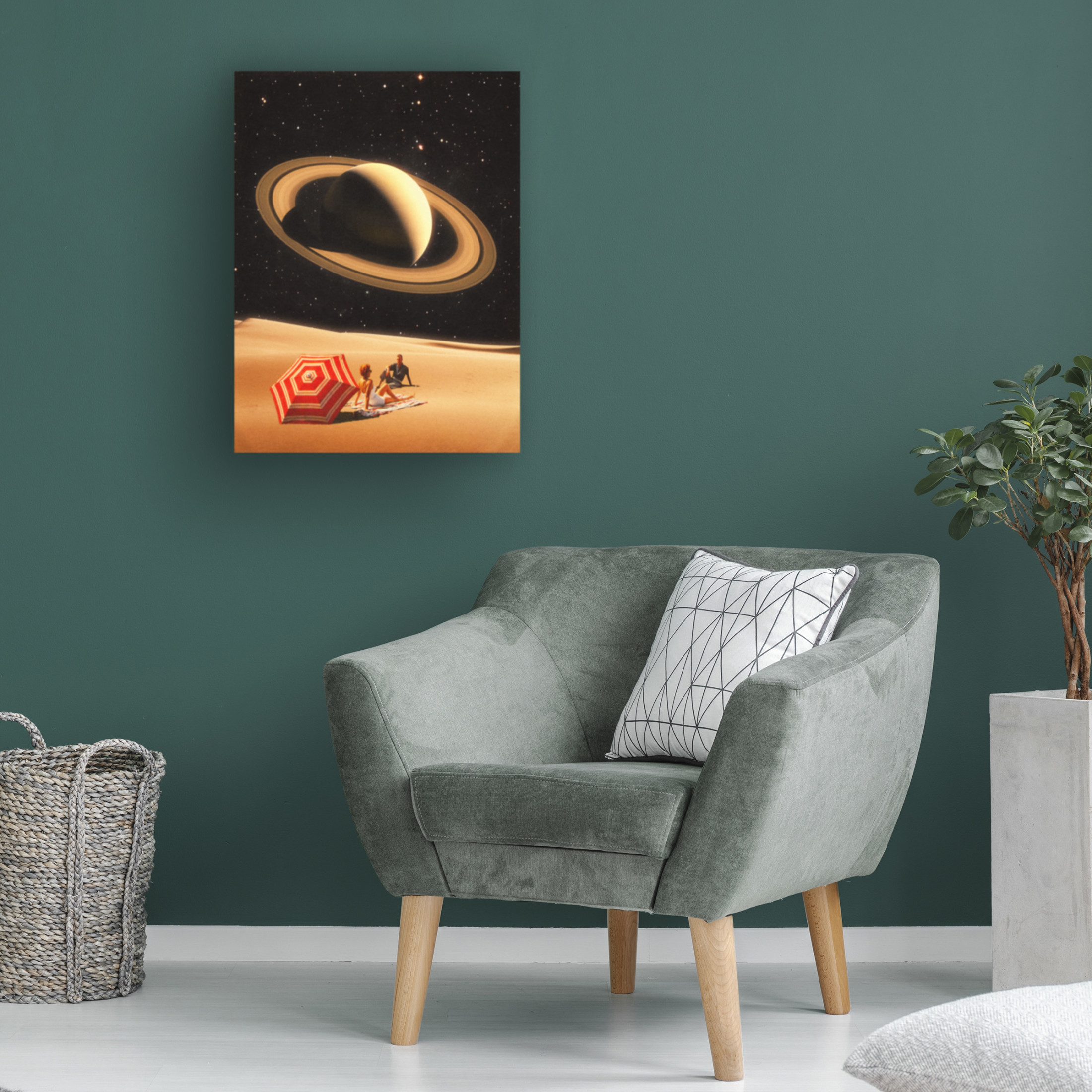 Trademark Fine Art Taudalpoi Space Date Canvas Wall Art