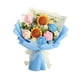 thumbnail image 2 of Ramo de flores de ganchillo hecho a mano, regalo para mamá, esposa, novia, versátil, de punto. Azul, 2 of 9