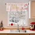 thumbnail image 2 of Valances for Windows Merry Christmas Rod Pocket Cafe Window Treatments Valance Curtains for Kitchen Bathroom Laundry Basement Windows 60"x14", 2 of 7