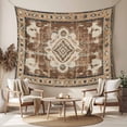 thumbnail image 2 of Brown Boho Tapestry for Bedroom Wall Hanging Tapestry, Retro Western Rustic Ethnic Tribal Patterns Ceiling Backdrop Tapestries Poster Blanket Wall Decor for Teens Room Living Room Dorm 39" x 59", 2 of 8