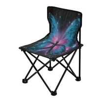Folding Chair（Maximum weight capacity 220lb）Camping Chair For Camping Picnicking Outdoor Beach and Travel A Beautiful Butterfly
