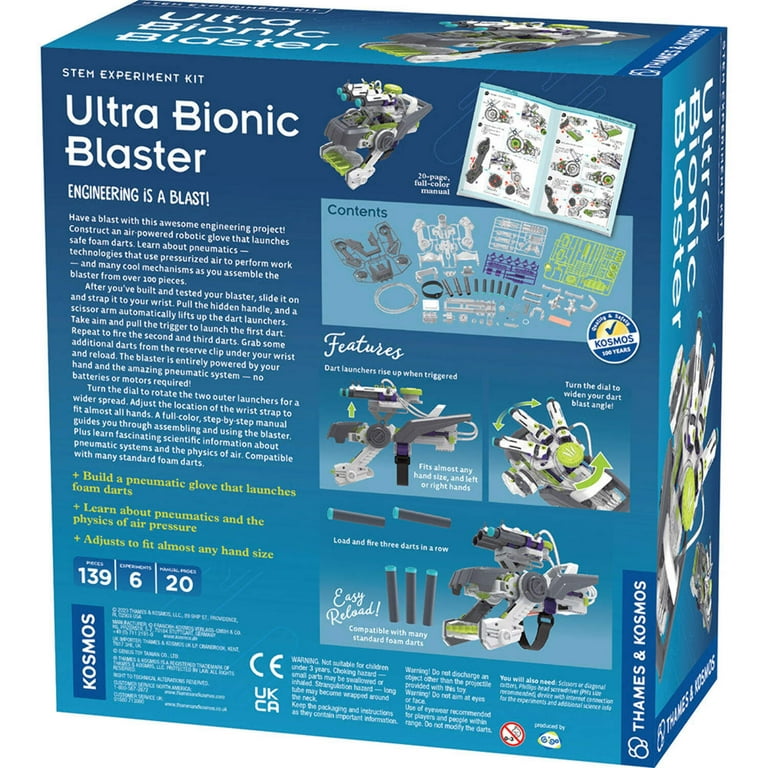 Thames & Kosmos, Ultra Bionic Blaster, 134 pieces, for foam darts