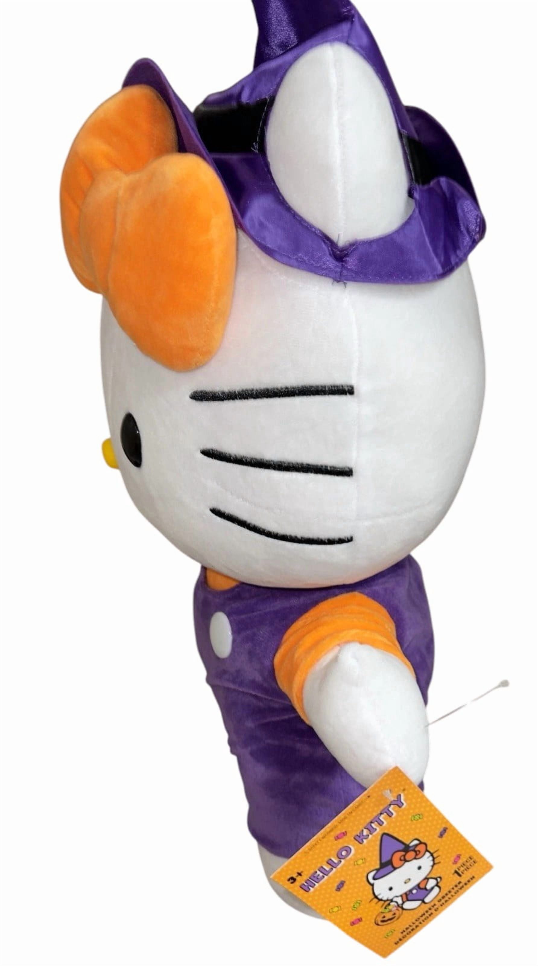 Hello Kitty Huge 22" Tall Halloween Witch Trick or Treater Plush Greeter