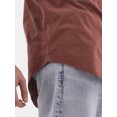 thumbnail image 3 of No Boundaries Men's & Big Men's Longline Curved Hem Elongated Tee Shirt, 2-Pack, Sizes XS-5XL, 3 of 6