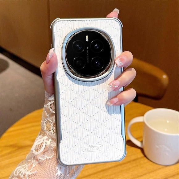 YUTRNG For Honor Magic7 Pro 5G Case Wave Texture PU Leather + PC Magnetic Phone Cover - Orange