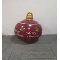 thumbnail image 2 of PVC Inflatable Decorated Ball Giant Christmas Inflatable Ball 23.6 Inch Xmas Inflatable Balls with Pump Christmas Tree Decorations Ornaments for Outdoor Garden Yard Lawn Home Holiday Decor, 2 of 2