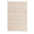 thumbnail image 1 of Unique Loom 3155881 4 x 6 ft. Chindi Jute Rectangular Rug, Beige, 1 of 1