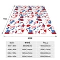 thumbnail image 6 of LNWH Colorful Terrazzo Stone Texture Pattern Throw Blanket, Flannel Sofa Blankets for All Seasons, 60"x50", 6 of 8
