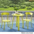 thumbnail image 4 of Christopher Knight Home 304878 Larson Outdoor Bistro Set, Matte Lime Green, 4 of 4