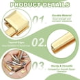 thumbnail image 3 of Uxcell Zipper Repair Kit, Metal Zipper Latch Slider Retainer Insert Pin Top Bottom Stoppers, Fit for Jacket Coat Light Gold #3 #5 #8 #10, 3 of 7