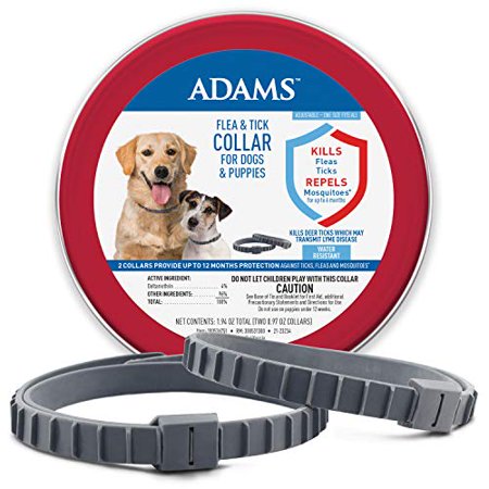 Adams Flea and Tick Collar for Dogs & Puppies 2 Pack