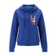 thumbnail image 5 of Pntutb Mujeres Casual Impreso Pullover Manga Larga Con Capucha Bolsillo Blusa Tops Sudaderas Liquidación Pntutb Pntutb-1340, 5 of 6