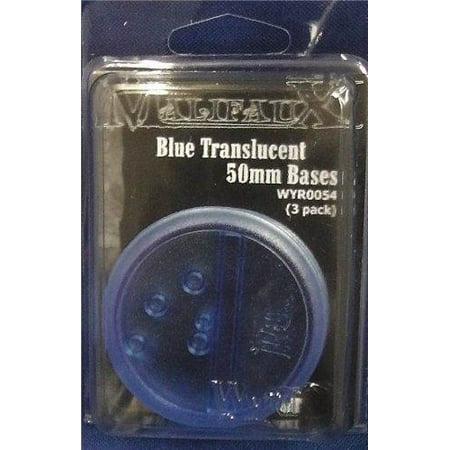 - Blue Translucent Bases 50mm (3) by Wyrd Miniatures
