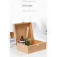 thumbnail image 3 of veasfak Large Rectangle Wooden Box Storage Plain Wood Jewelry Box Case With Lid Lock DIY, 3 of 8