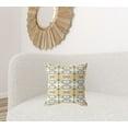 thumbnail image 3 of HomeRoots 417083 5 x 18 x 18 in. White & Yellow Zippered Geometric Indoor & Outdoor Throw Pillow, 3 of 5