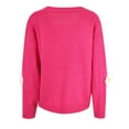 thumbnail image 4 of Yindaity Lightweight Cardigans for Women Women's Long Sleeve Soft Knit Sweater Open Front Cardigans Outwear Coat (Hot Pink,M), 4 of 6