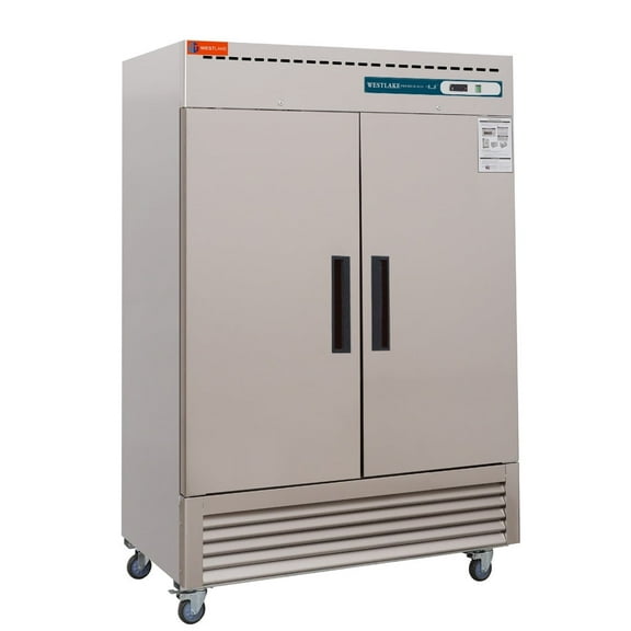 Westlake Commercial Reach In Upright Freezer WKF-49B Double Solid Door Stainless Steel 49 Cu. ft