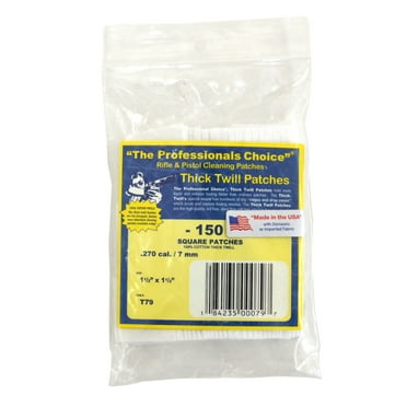 The Professionals Choice Flannel Round Cleaning Patches .270 Cal. / 7mm 150 pack