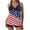 #Dark Blue, variant on Xixinqiwan Tankini Swimsuits for Women 2025 Two Piece Bathing Suits Solid Modest Swim Suits with Split Skirt Dark Blue 2XL