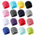 thumbnail image 1 of 0M-4Y New Baby Street Dance Hip Hop Spring Autumn Baby Hat Scarf for Boys Girls Knitted Cap Winter Warm Solid Color Children Hat7One Size He Qiyong unisex, 1 of 1