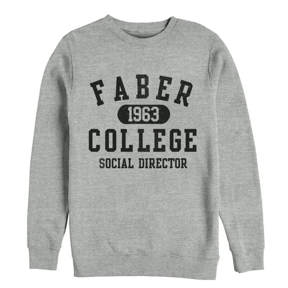 Men's Animal House Faber College Social Director  Sweatshirt Athletic Heather Medium