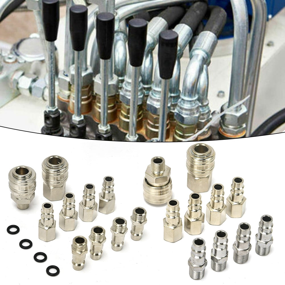 10Pcs Air Compressor Connector Kits 1/4 Quick Coupling Air Hose Connector B Fangkenuo
