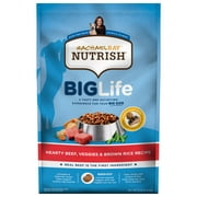 Rachael Ray Nutrish Big Life Dry Dog Food for Big Dogs, Hearty Beef, Veggies & Brown Rice Recipe, 14 lb Bag