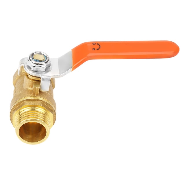 Válvula de bola de latón para tubería, rosca macho y hembra, 1/2BSP, DN15