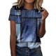 thumbnail image 1 of Gibobby Blusa Casual de Mujer Camiseta manga corta con cuello redondo informal verano para mujer(Azul oscuro,M), 1 of 4