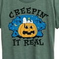 thumbnail image 3 of Peanuts - Creepin It Real Halloween - Women's Short Sleeve Graphic T-Shirt, 3 of 6