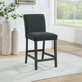 thumbnail image 2 of Nmkwnr Pack of 2 Boucle Upholstered Seat Dining Chair Side Chair for Living Room, Dining Room, Bar, Black, 2 of 10