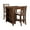 Cherry Brown, variant on New Classic Furniture Gia Solid Wood Counter Table w/ 2 Chairs in Brown