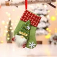 thumbnail image 2 of Christmas Linen Stocking Bulk 5.9"x7.87" Xmas Stockings 3D Gift Card Bag Holder Santa Claus Candy Xmas Hanging Stockings for Christmas Tree Ornament Decorations Gift Holder(Green), 2 of 6