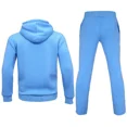 thumbnail image 2 of Men's Hooded Tracksuit 49 Piece Casual Full Zip Jogging Sweatsuit Sets(Light blue,4XL), 2 of 5