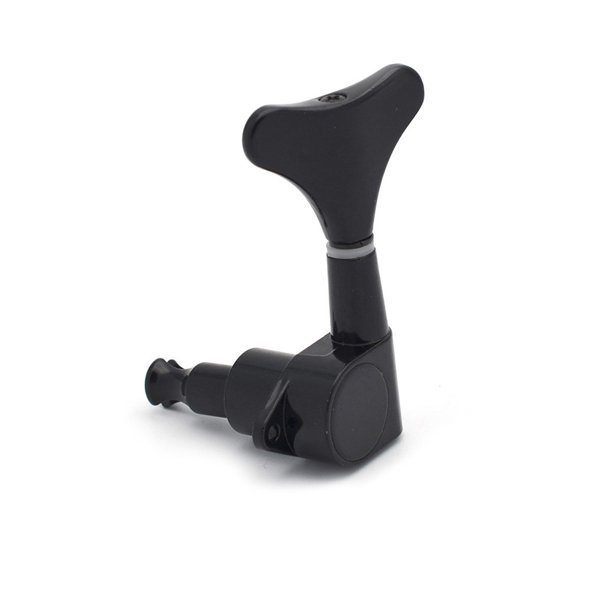 Clavijas de afinación Bass Tuners String Winder ABS Tamaño compacto Clavijas profesionales Mano de obra fina Instalación práctica Suministros Accesorios para instrumentos musicales Negro Izquierda Naiovety OD028703-01