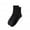 Black, variant on harmtty Cotton Mid-calf Socks 1 Pair Unisex Mid-tube Cotton Socks Solid Color Breathable Stretchy Black