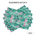 thumbnail image 2 of Placemats Set Of 4 / 6, Palm Leaves Placemats For Dining Table Indoor/Outdoors Heat Resistant Washable Placemats 18" X 12", 2 of 8