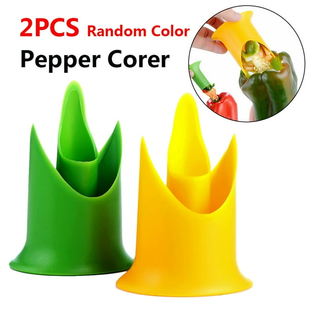 2pcs Pepper Cutter Jalapeno Corer Seed Remover Kitchen Utensil For Coring Tomato Fruit Vegetable Walmart Com Walmart Com